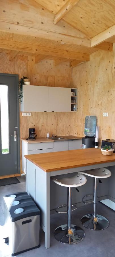 Tiny House Het Polderhuisje Streefkerk Esterno foto
